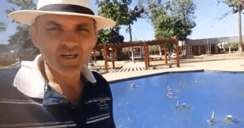 Cidadão grava vídeo relatando a importância da revitalização da Praça Ronan Magalhaes de Tucumã