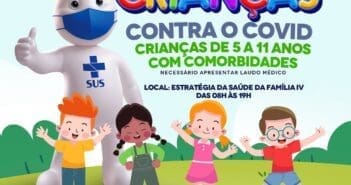 Vacinação aberta de crianças com comorbidades em Tucumã